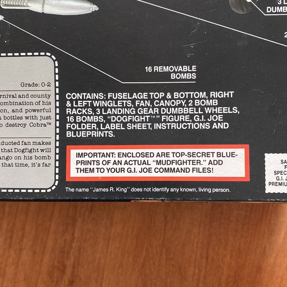 Vintage 1988 GI JOE Mudfighter with Dogfight Action Figure in Box Hasbro - Picture 7 of 13